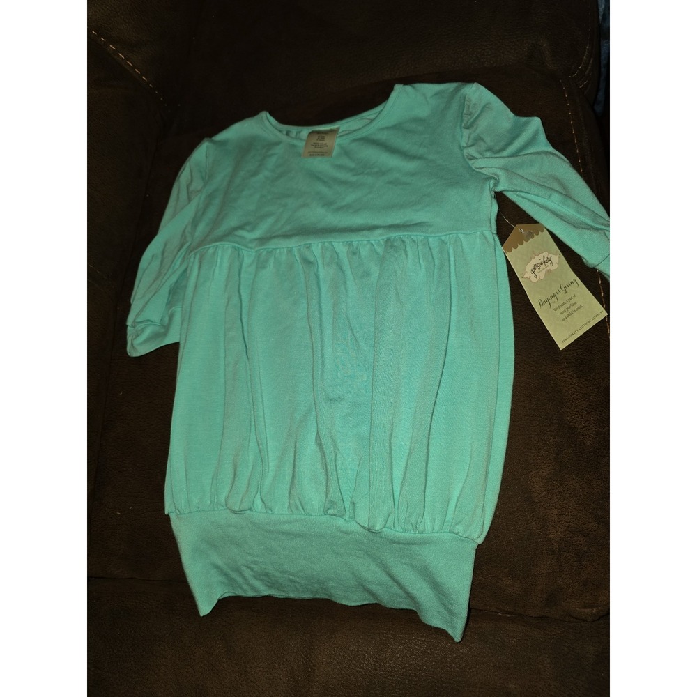 Persnickity teal tunic‎ top size 8 nwt